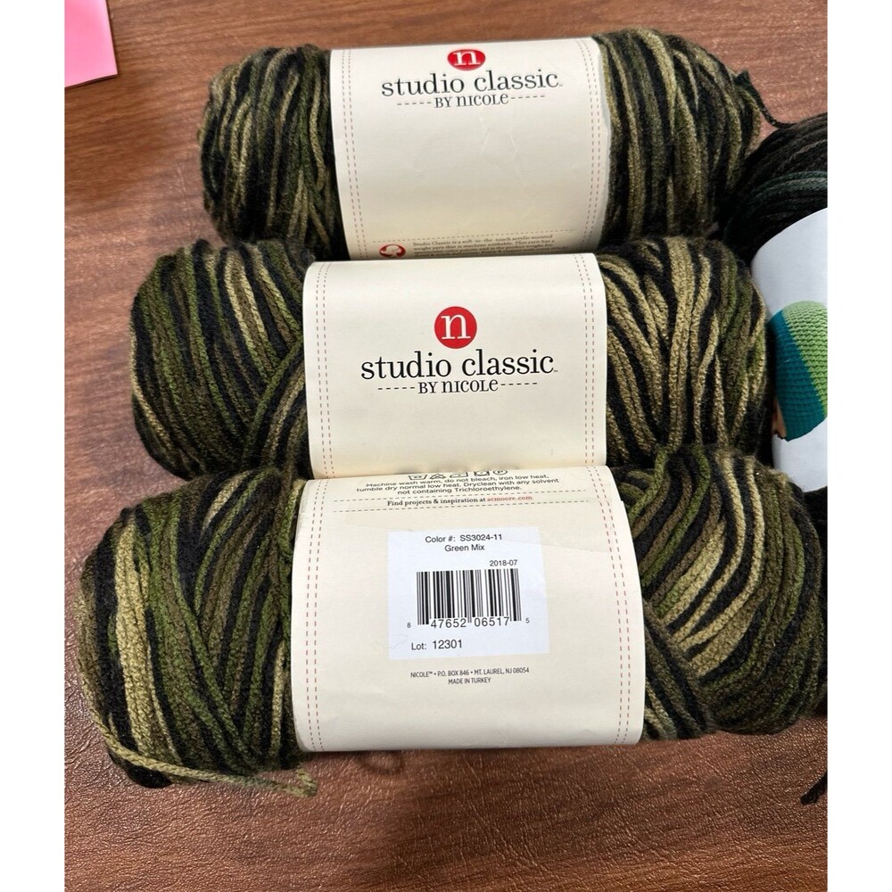 Camo Colored Yarn lot - Picture 2 of 5